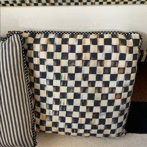 Mackenzie childs pillow courtly check- like new